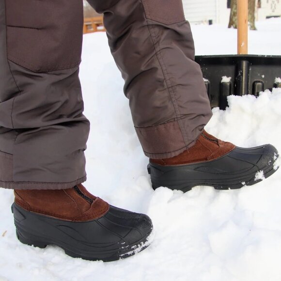 Men’s Brown Glacier Duck Style Winter Thermolite Boots by Totes SZ 11 M (D) main image 6